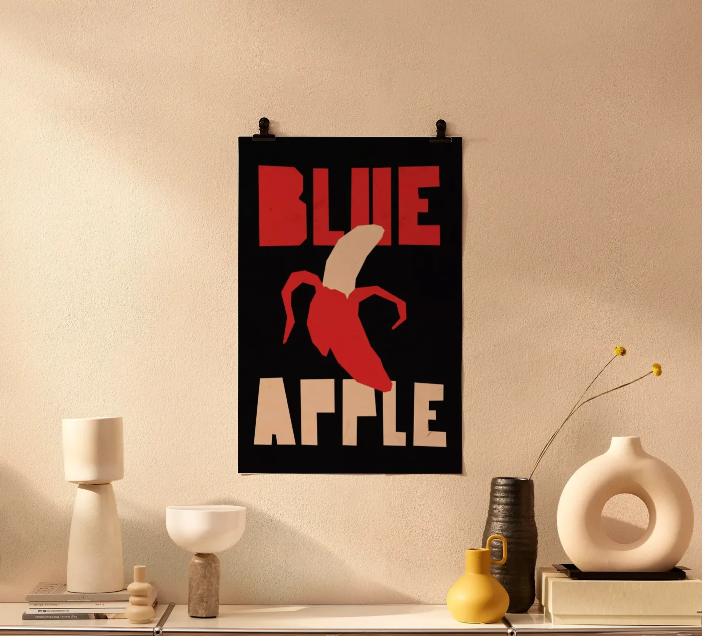 Blue orange Poster von Yetiland