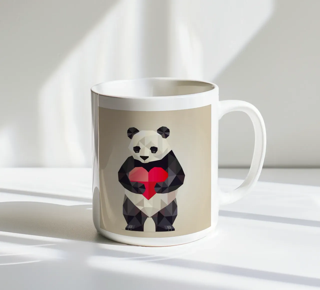 Panda con cuore - un simbolo di amore e armonia tazza in ceramica da namosh