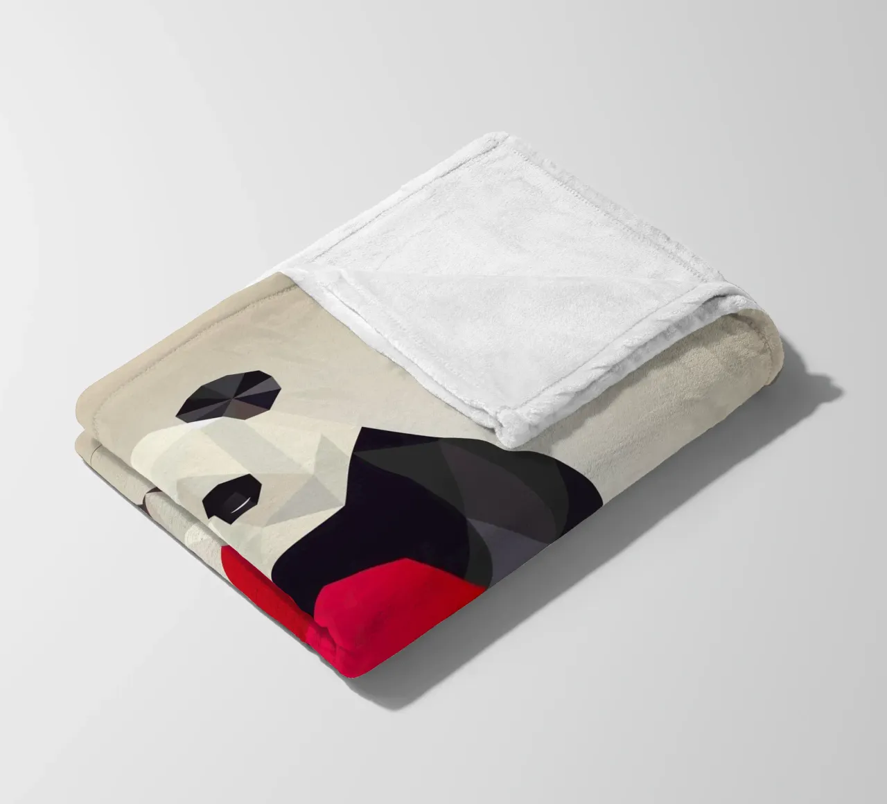 Panda con cuore - un simbolo di amore e armonia coperta in pile da namosh