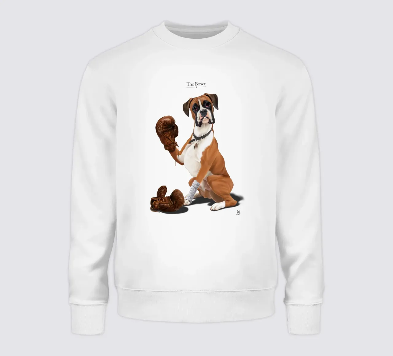 The Boxer (Titled) sweatshirt by Rob Art | Illustration
