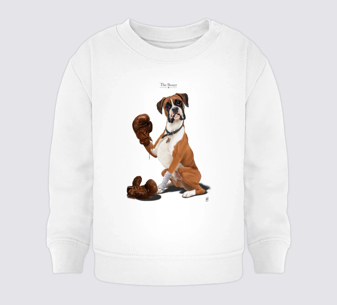 The Boxer (Titled) felpa neonato da Rob Art | Illustration