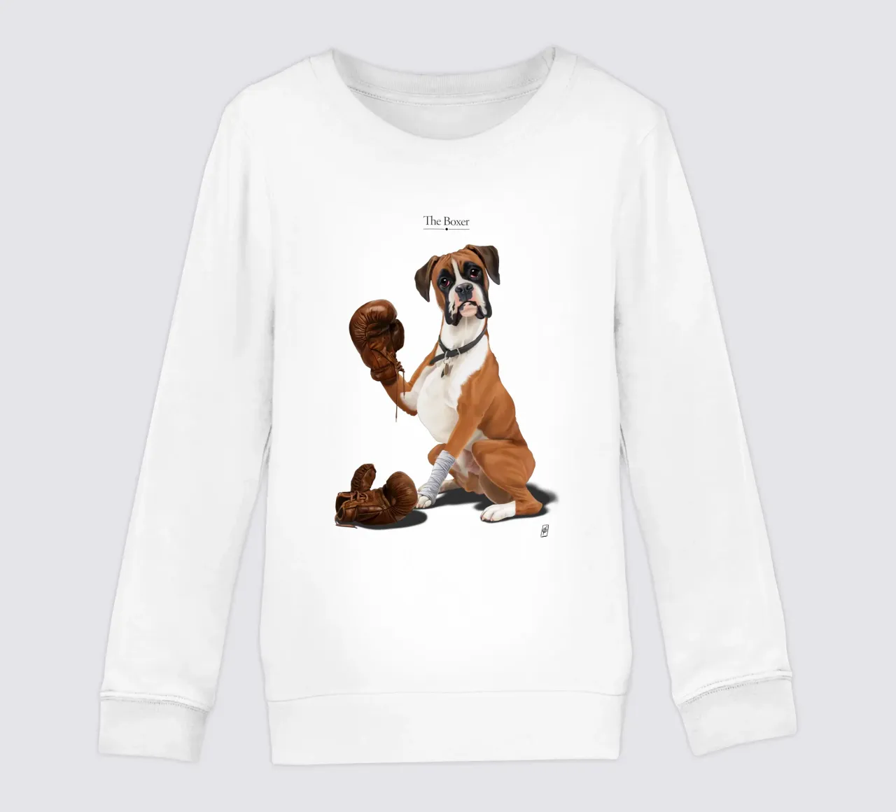 The Boxer (Titled) felpa bambino da Rob Art | Illustration