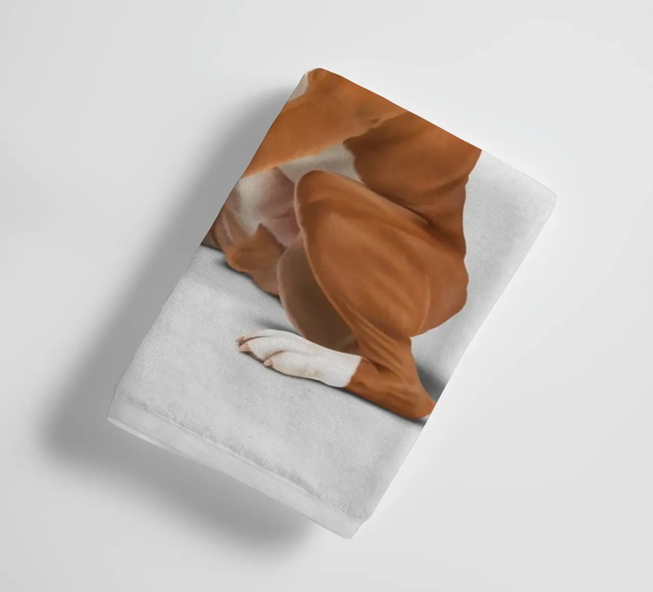 The Boxer (Titled) asciugamano da bagno da Rob Art | Illustration