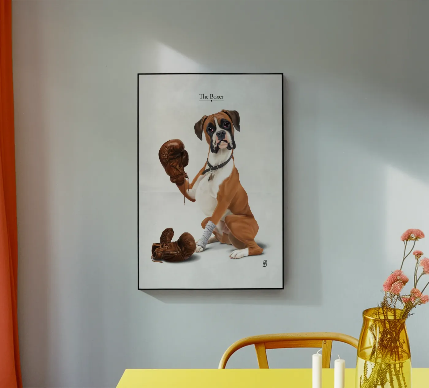 The Boxer (Titled) plexiglass da Rob Art | Illustration