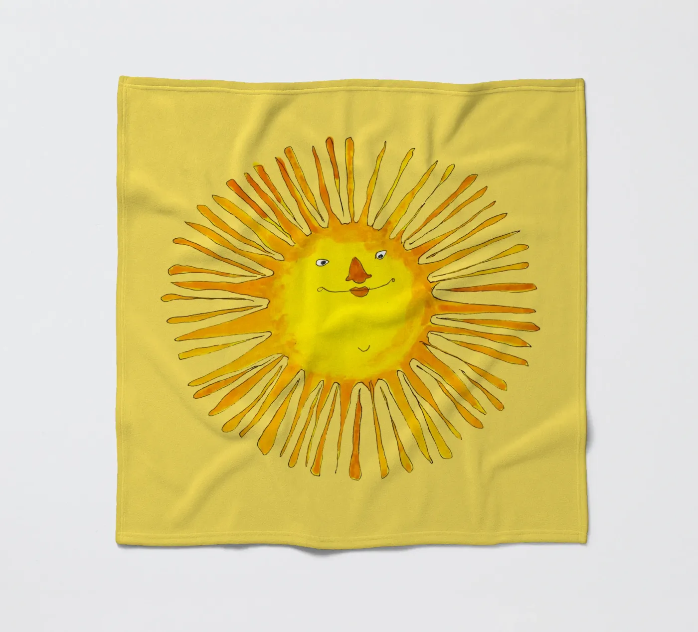 Die Sonne scheint fleecedeken van Face & Content