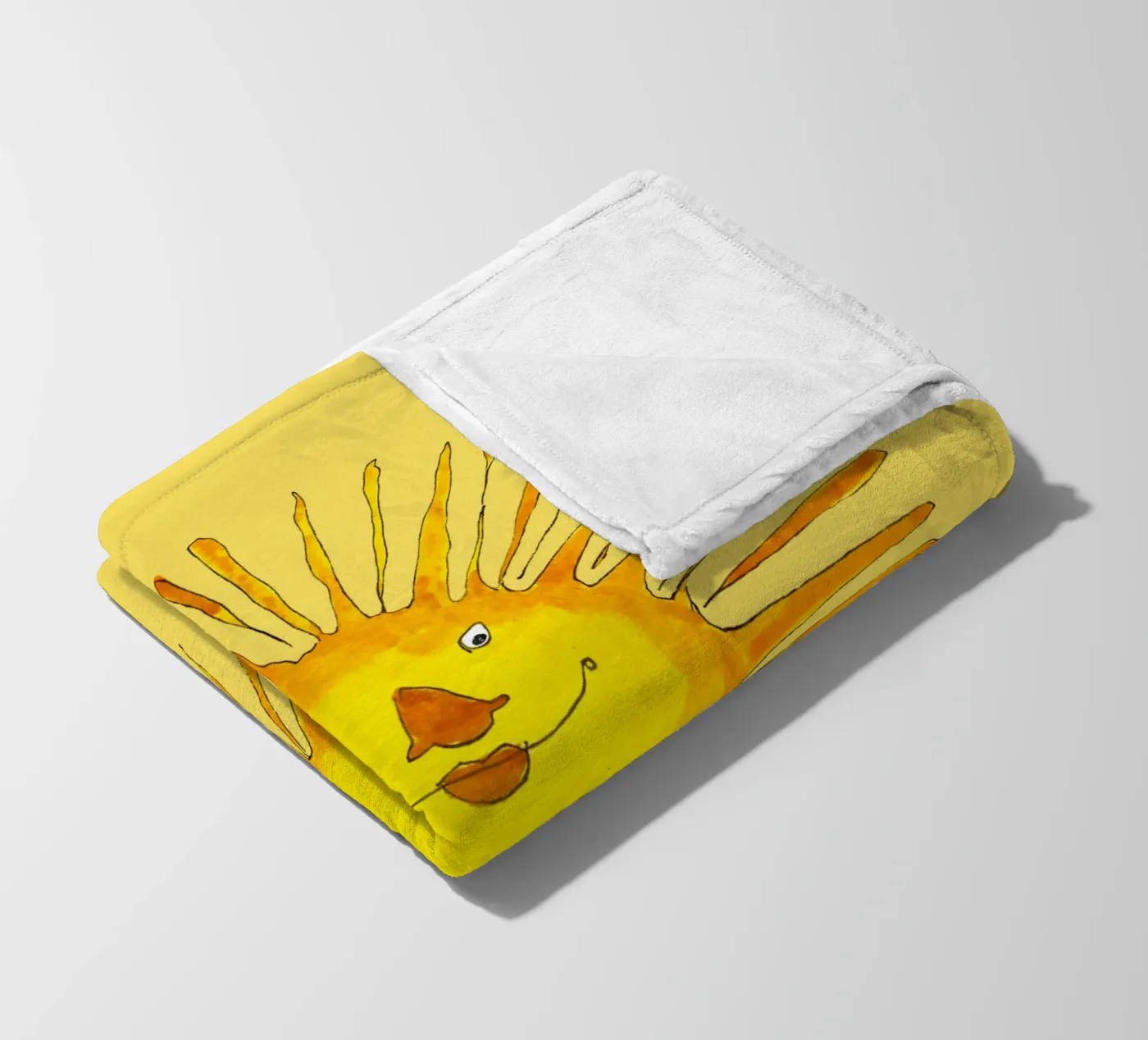 Die Sonne scheint fleecedeken van Face & Content