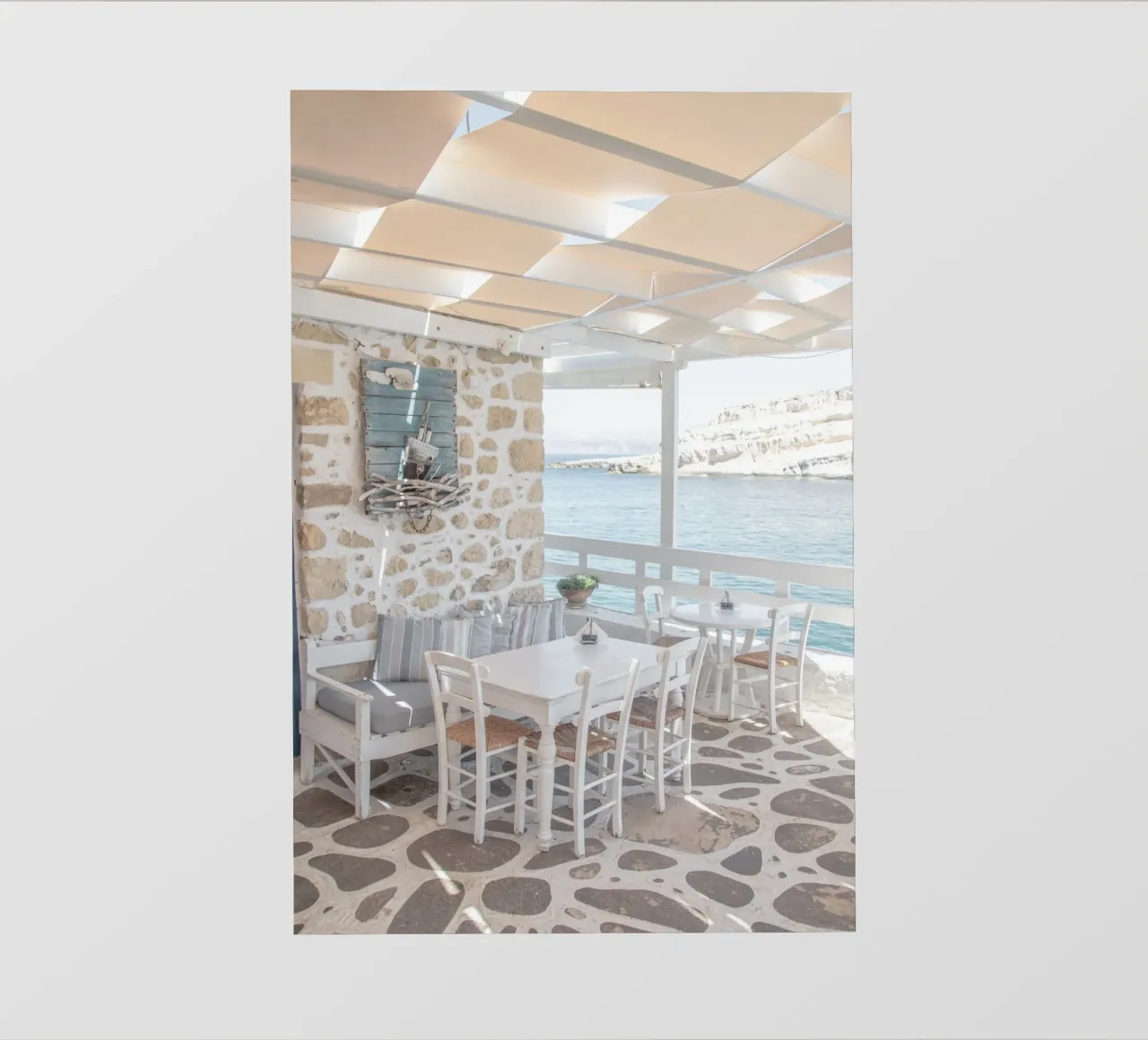 Greek terrace pellicola backlit da Henrike Schenk Photography