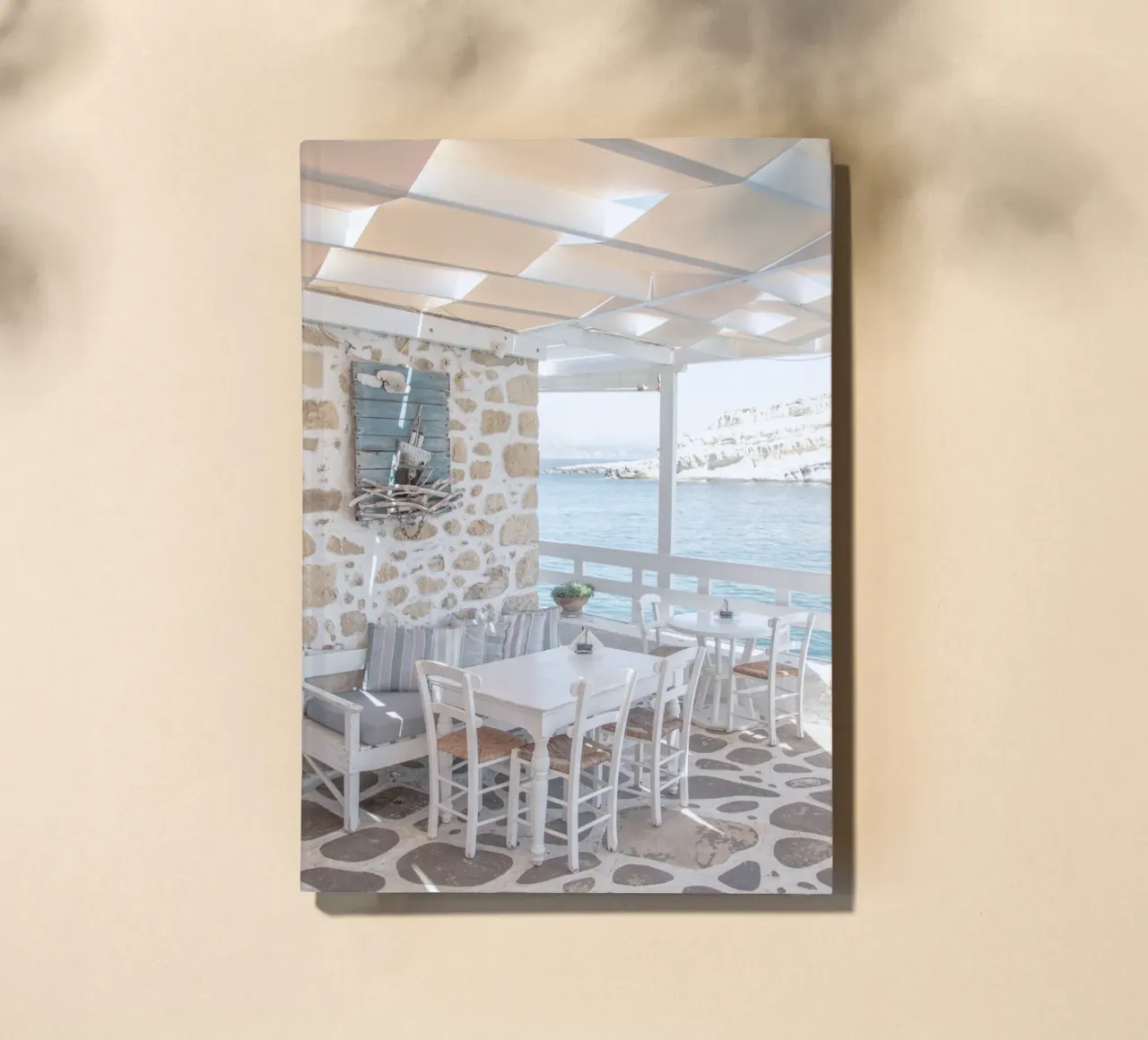 Terrasse grecque carnet de notes de Henrike Schenk Photography