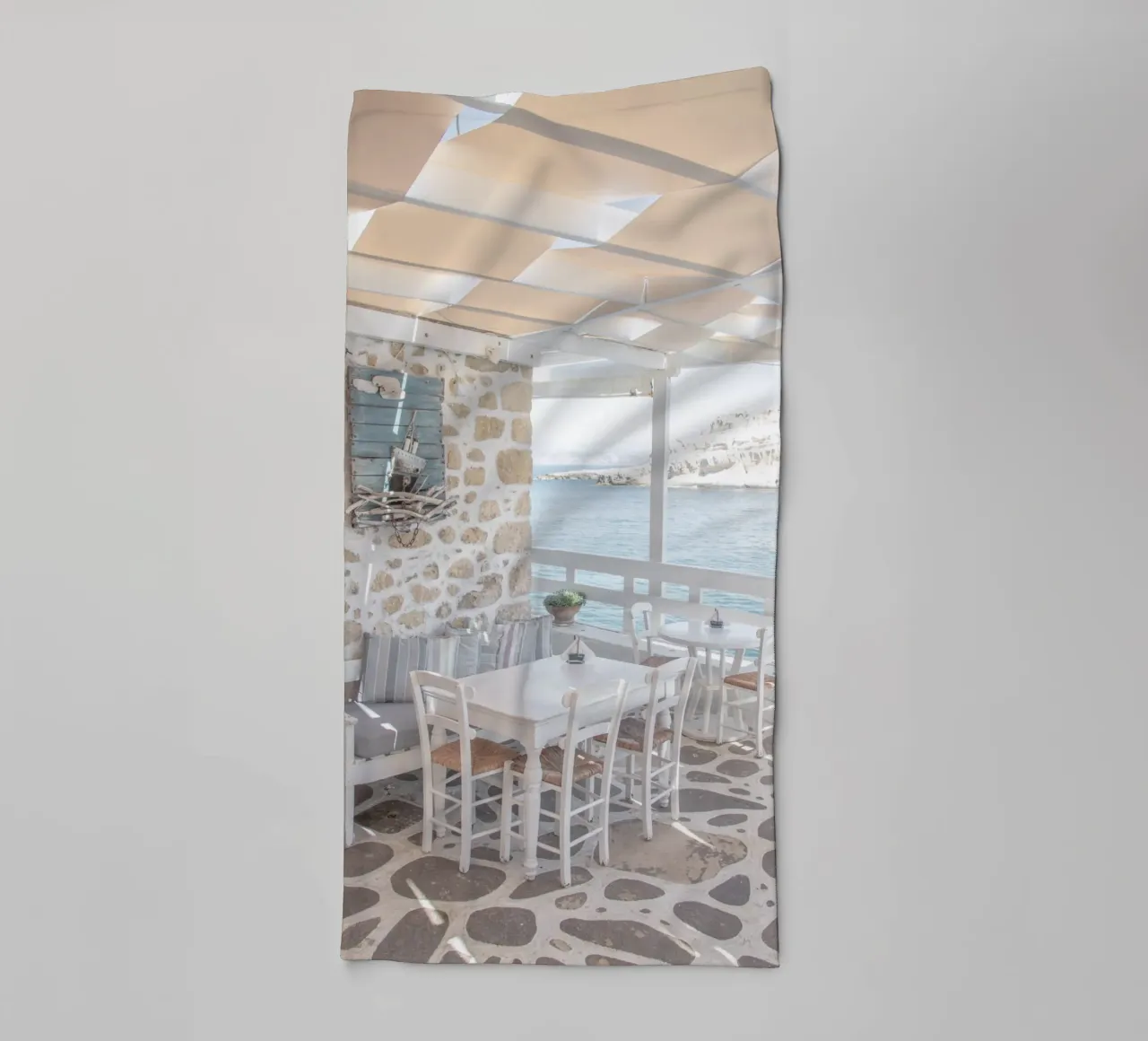 Terrazza greca asciugamano da bagno da Henrike Schenk Photography
