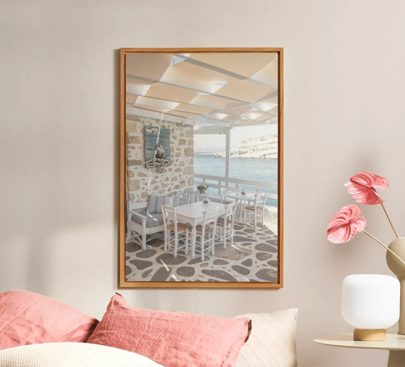 Greek terrace pannello forex da Henrike Schenk Photography