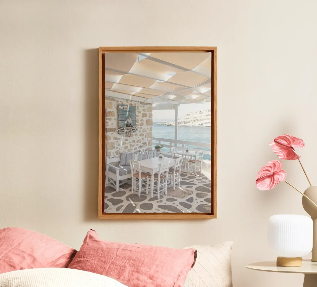 Terrazza greca tela con Cornice a cassetta da Henrike Schenk Photography