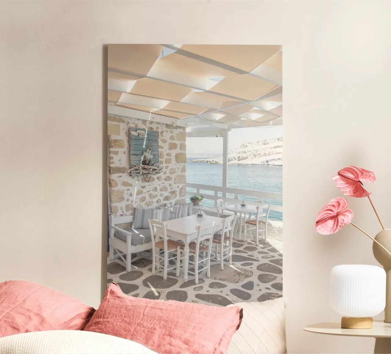 Terrazza greca tela con Cornice a cassetta da Henrike Schenk Photography