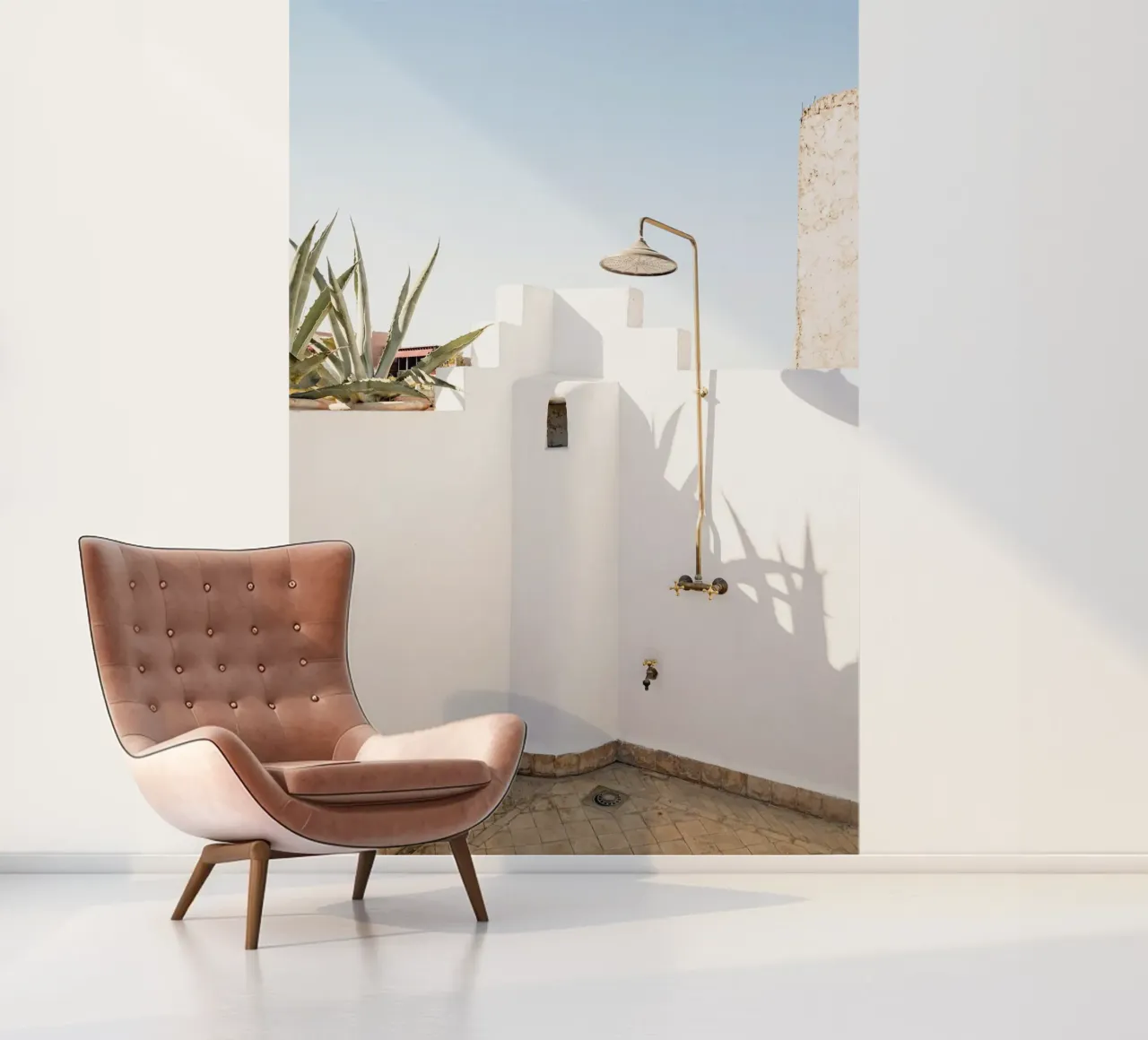 Sunshower fotobehang van Henrike Schenk Photography