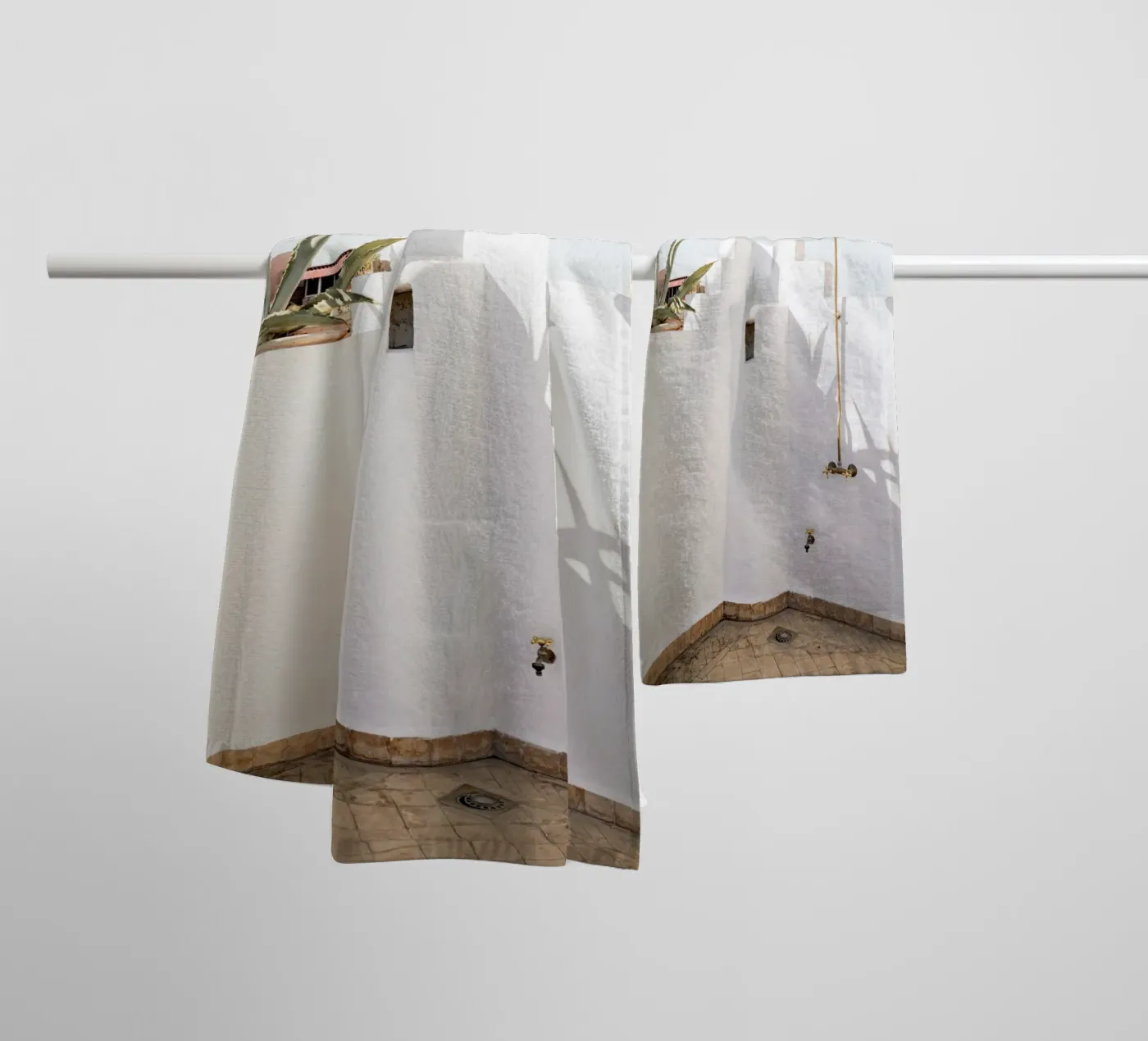 Sunshower towel by Henrike Schenk Photography