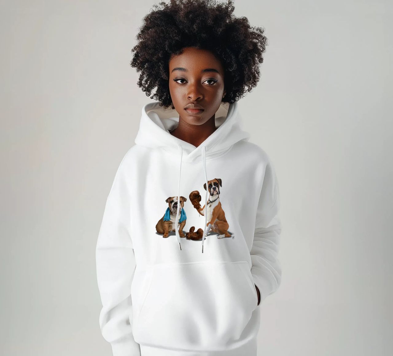 Raging (Wordless) felpa con cappuccio da Rob Art | Illustration