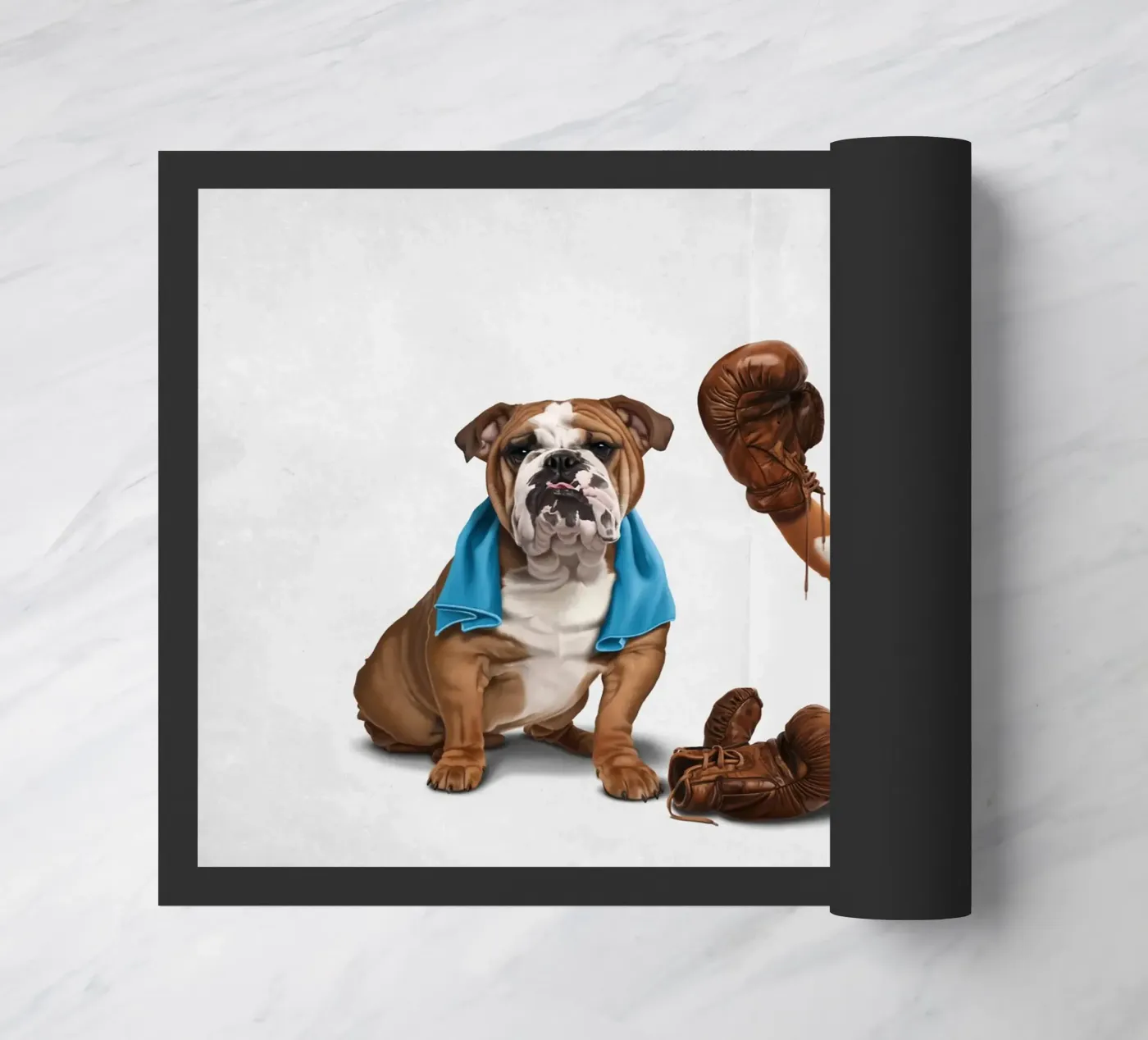 Raging (Wordless) doormat by Rob Art | Illustration