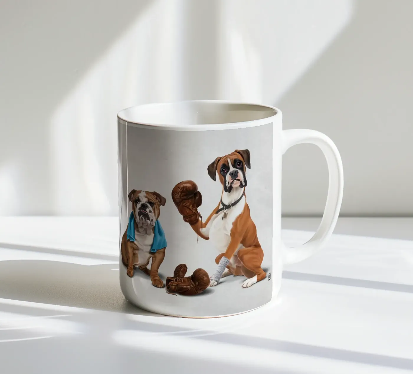 Raging (Wordless) ceramic mug by Rob Art | Illustration