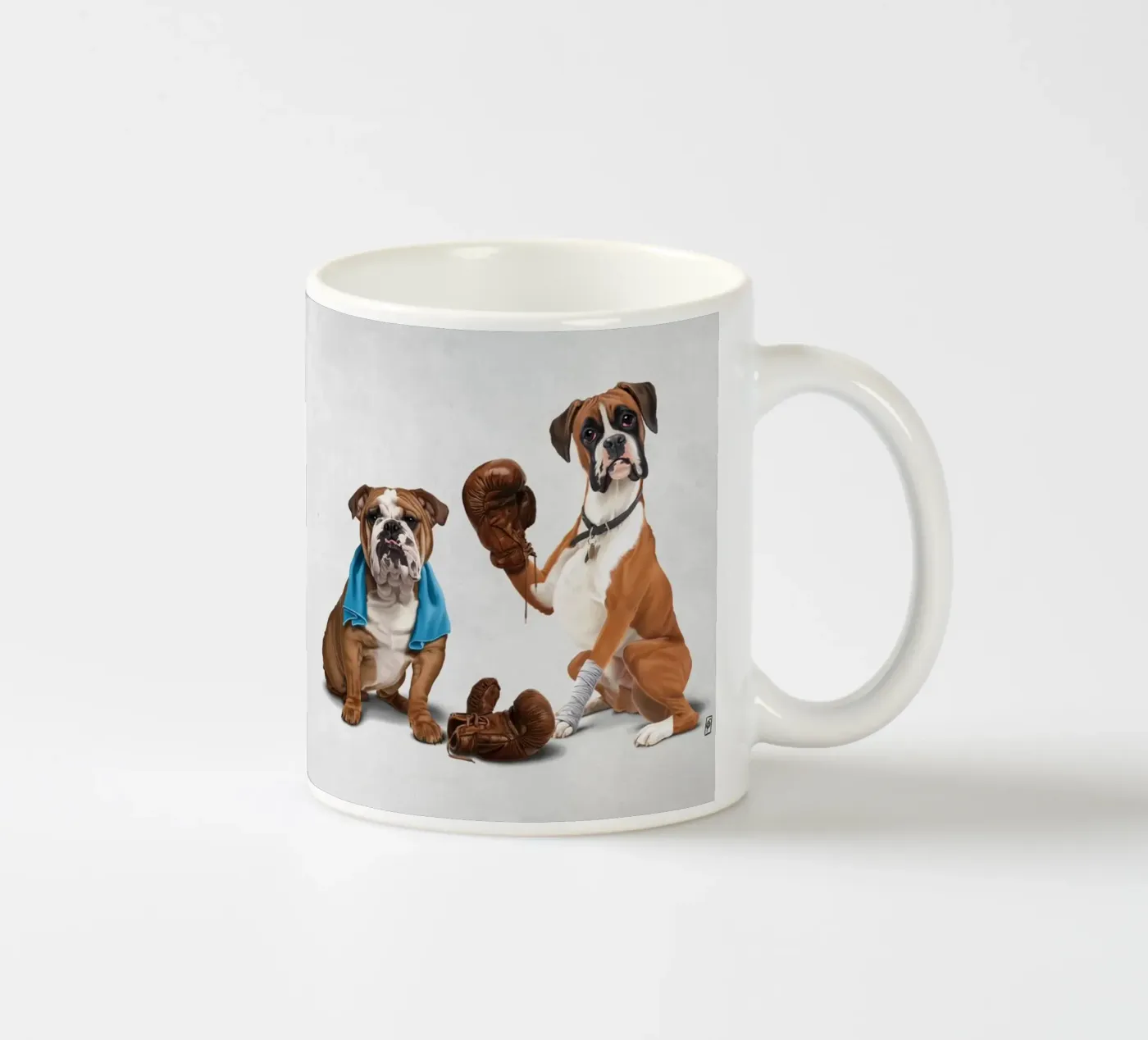 Raging (Wordless) ceramic mug by Rob Art | Illustration