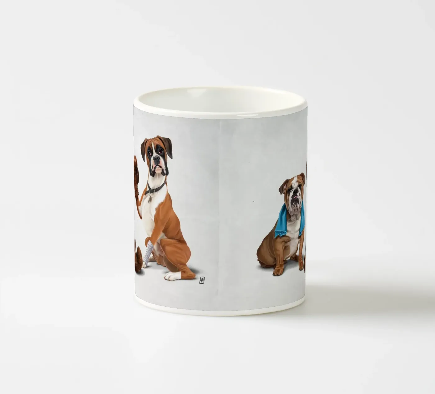 Raging (Wordless) ceramic mug by Rob Art | Illustration