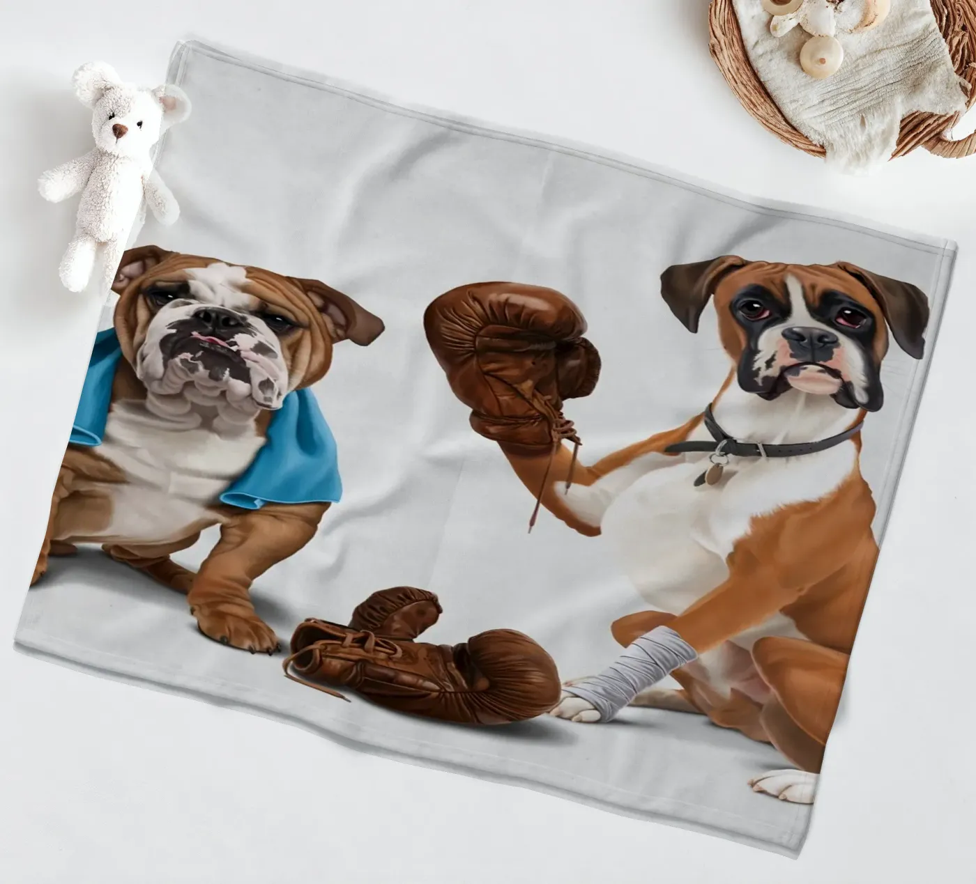 Raging (Wordless) fleecedeken van Rob Art | Illustration