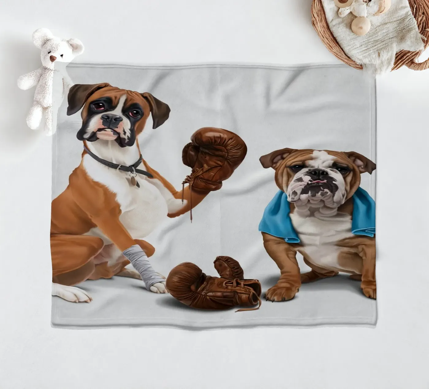 Raging (Wordless) fleecedeken van Rob Art | Illustration