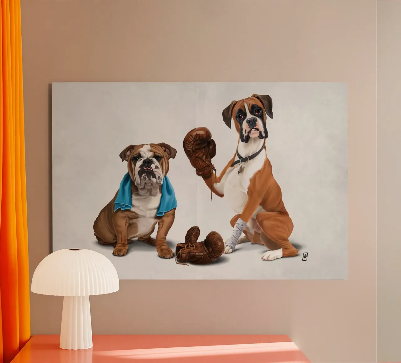 Raging (Wordless) alluminio dibond da Rob Art | Illustration