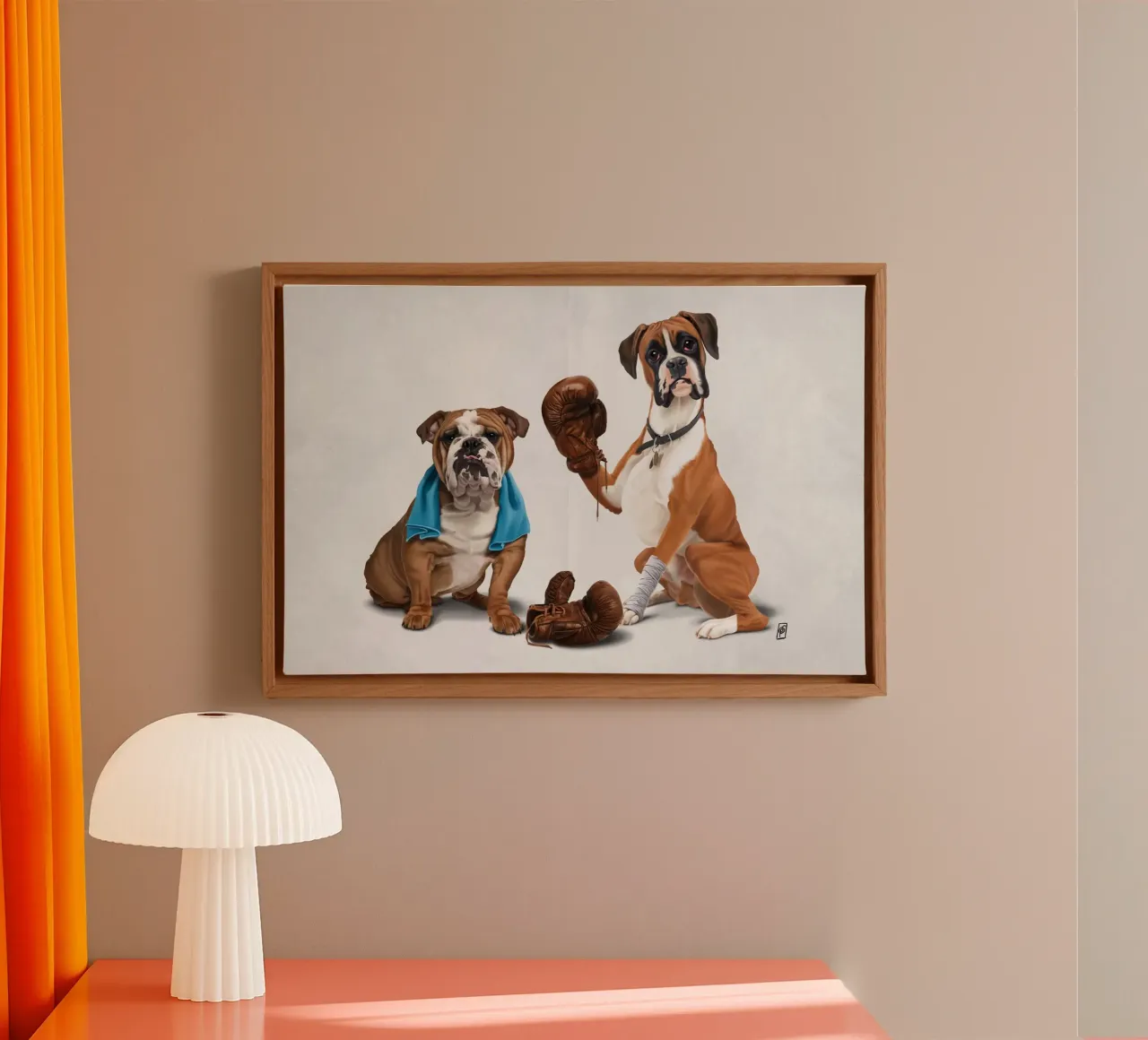 Raging (Wordless) tela con Cornice a cassetta da Rob Art | Illustration