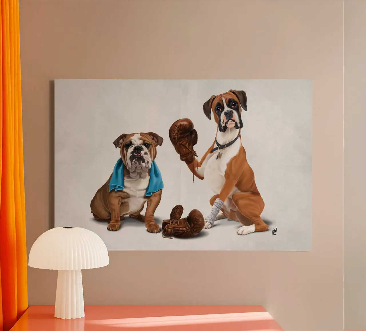 Raging (Wordless) tela con Cornice a cassetta da Rob Art | Illustration