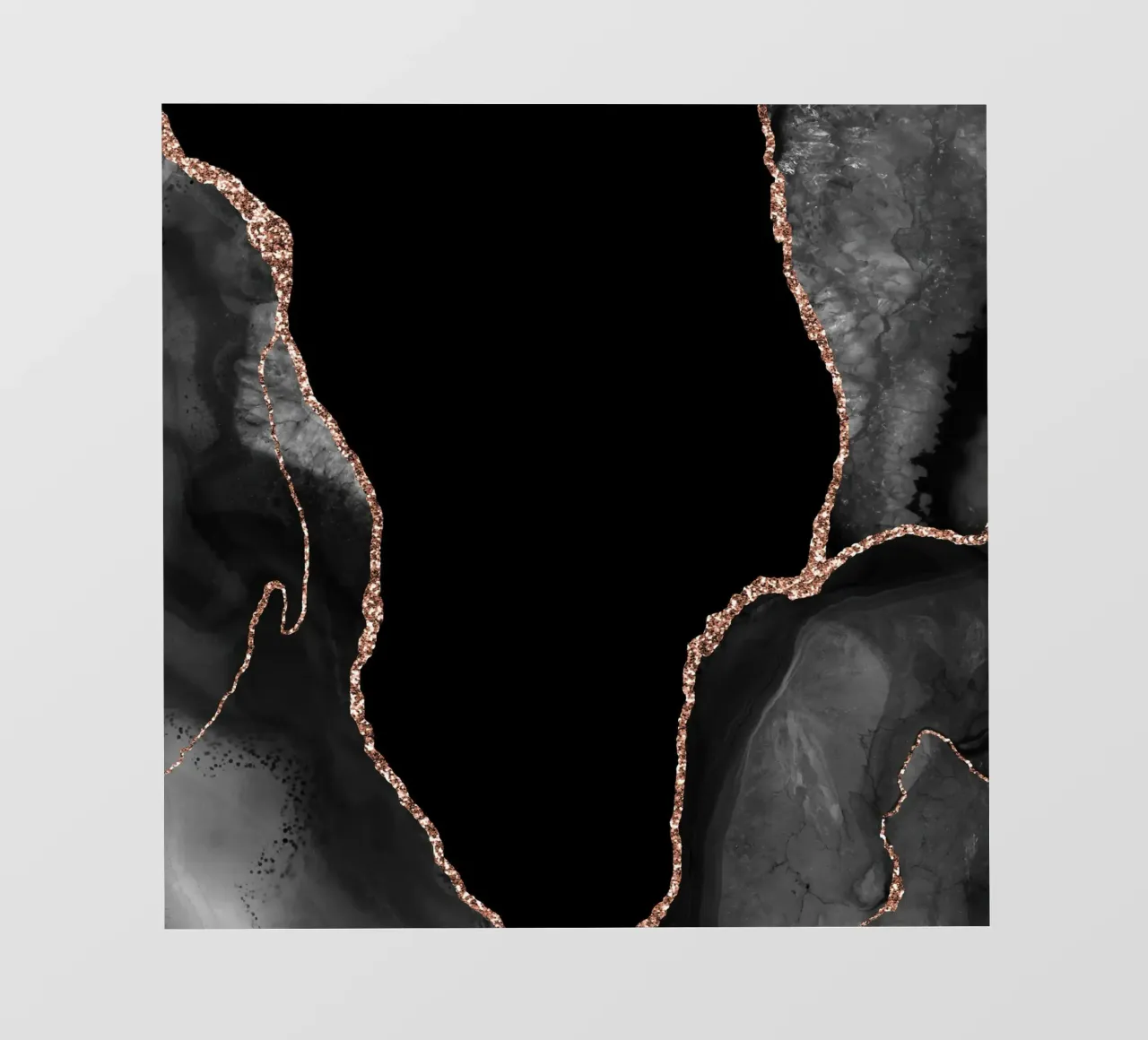 Texture agata nera e oro rosa 03 telo in pvc da Gemstone Textures
