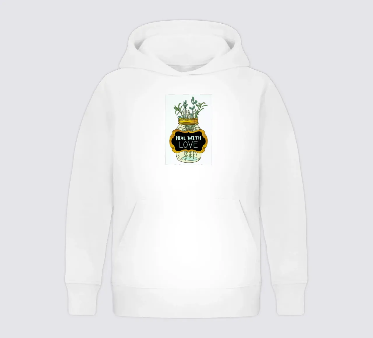 Heal with Love Kinder Hoodie von Pom Graphic Design