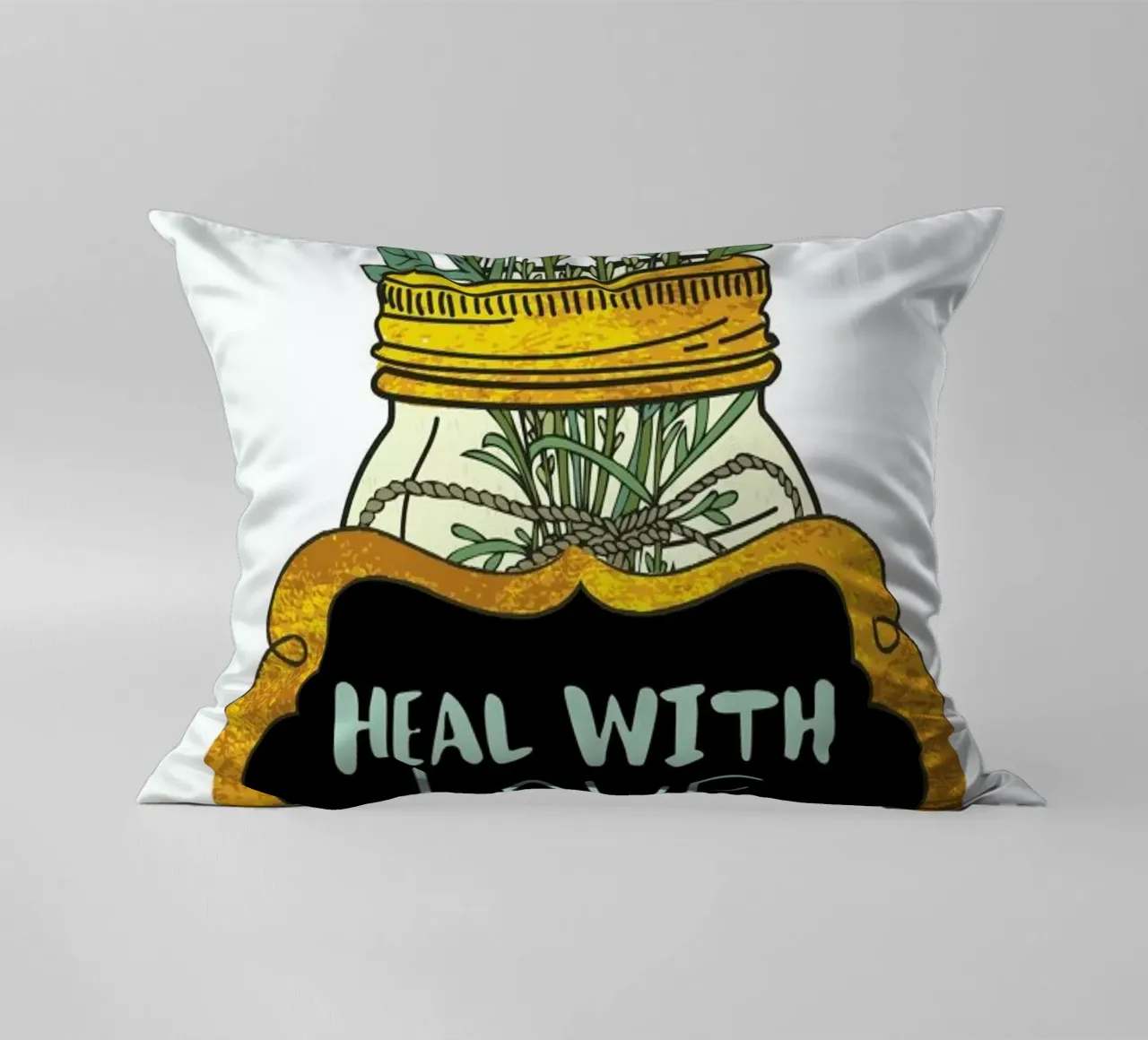 Heal with Love cuscino da Pom Graphic Design