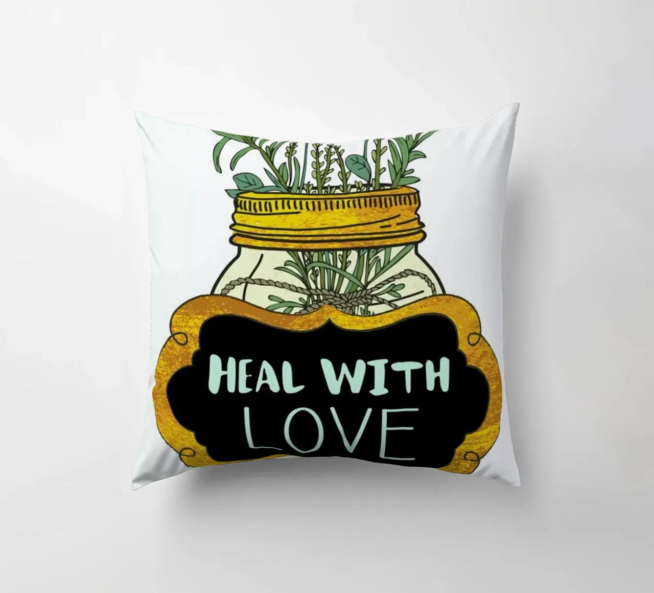 Heal with Love cuscino da Pom Graphic Design