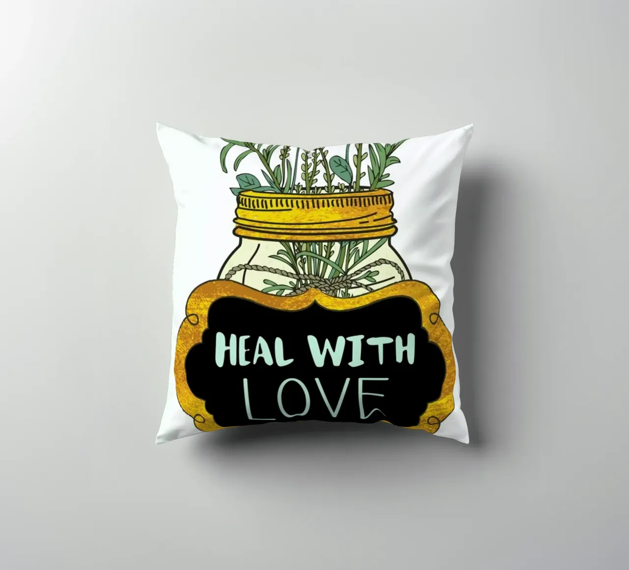 Heal with Love cuscino da Pom Graphic Design