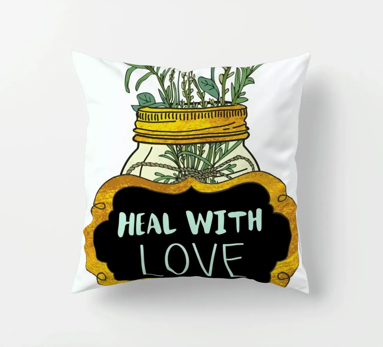 Heal with Love cuscino da Pom Graphic Design