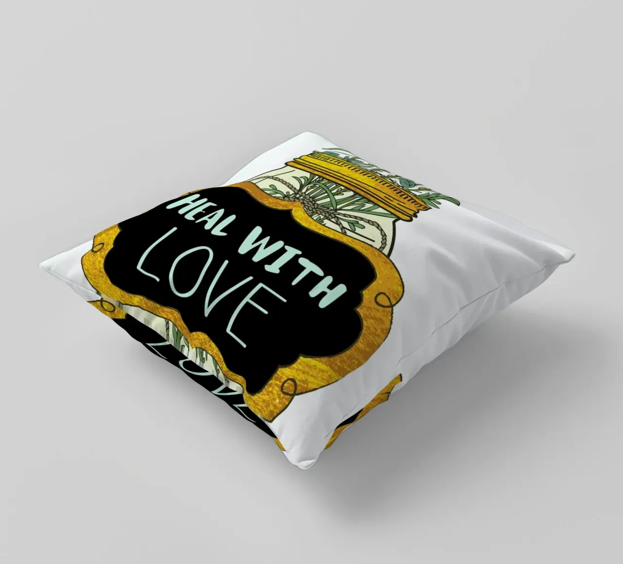 Heal with Love cuscino da Pom Graphic Design