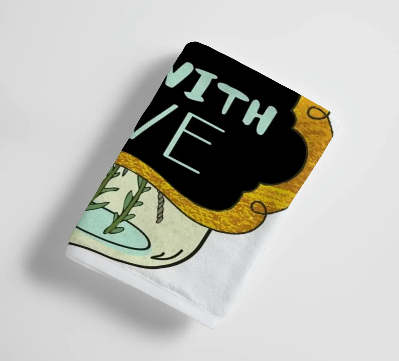 Heal with Love asciugamano da bagno da Pom Graphic Design