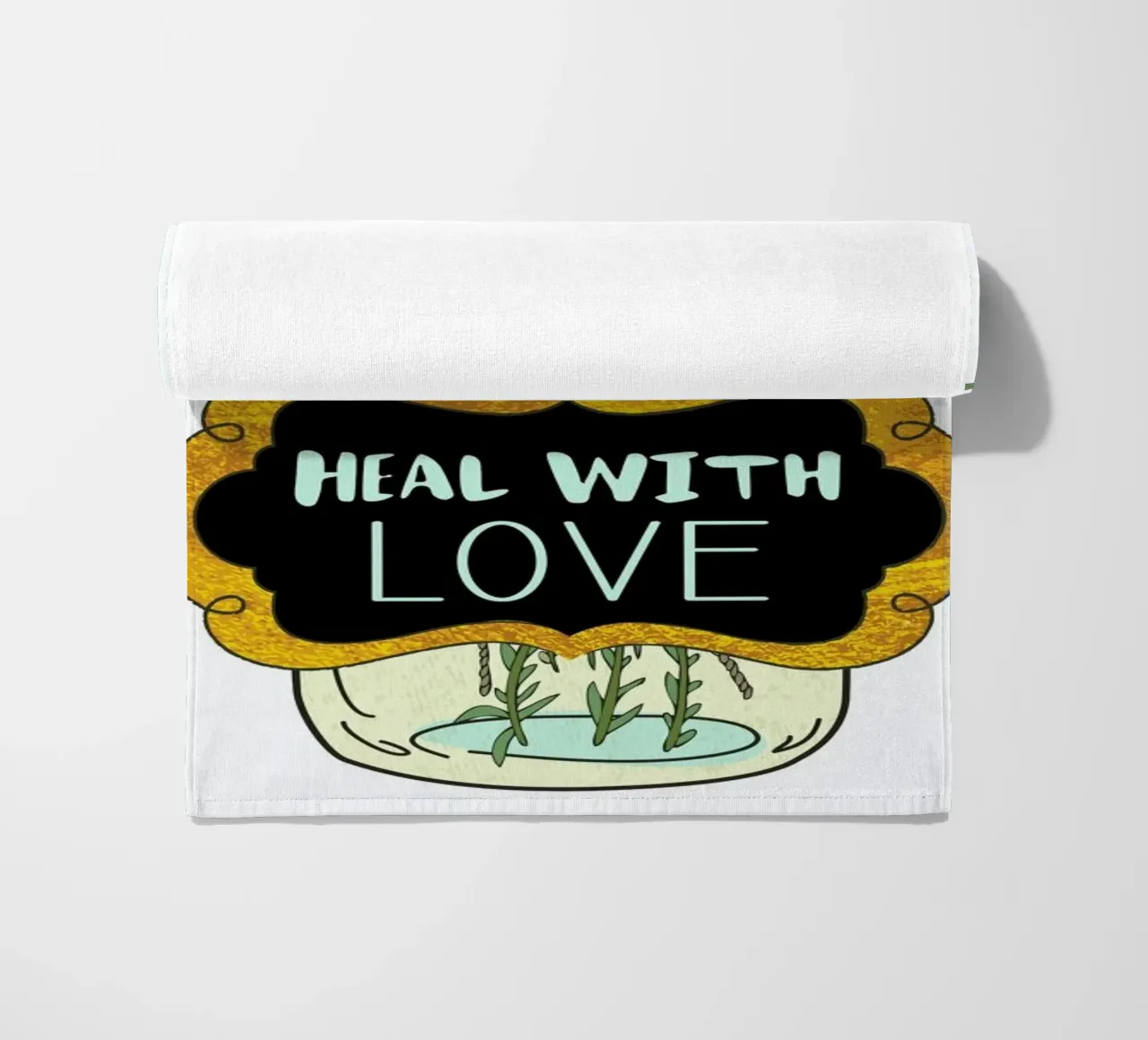 Heal with Love telo mare da Pom Graphic Design