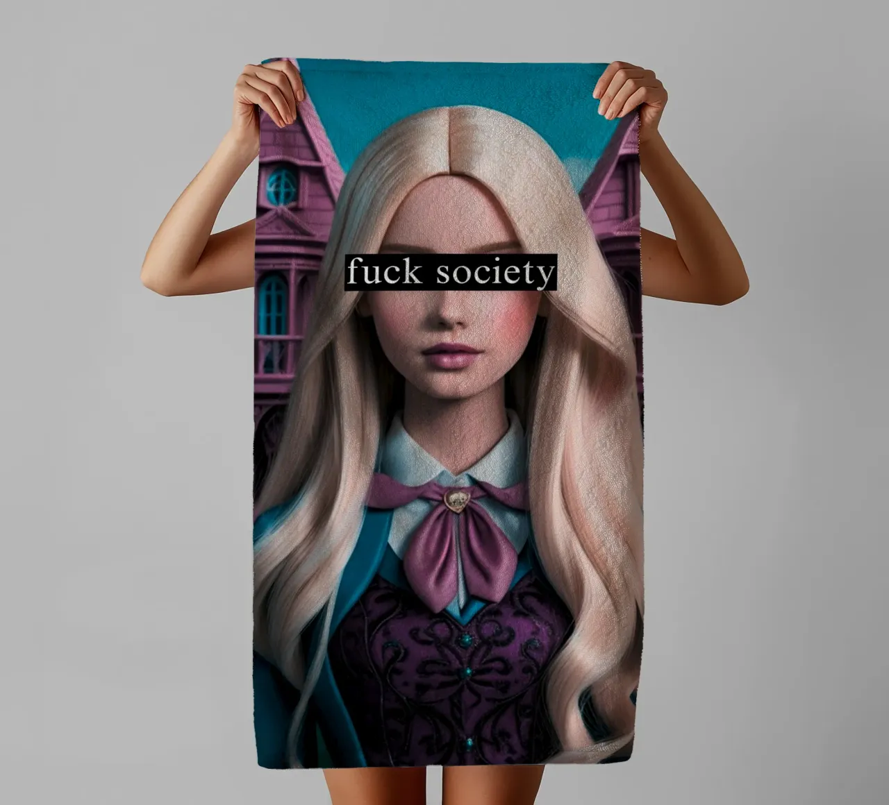 Fanculo la società asciugamano da bagno da ArtDesign by KBK
