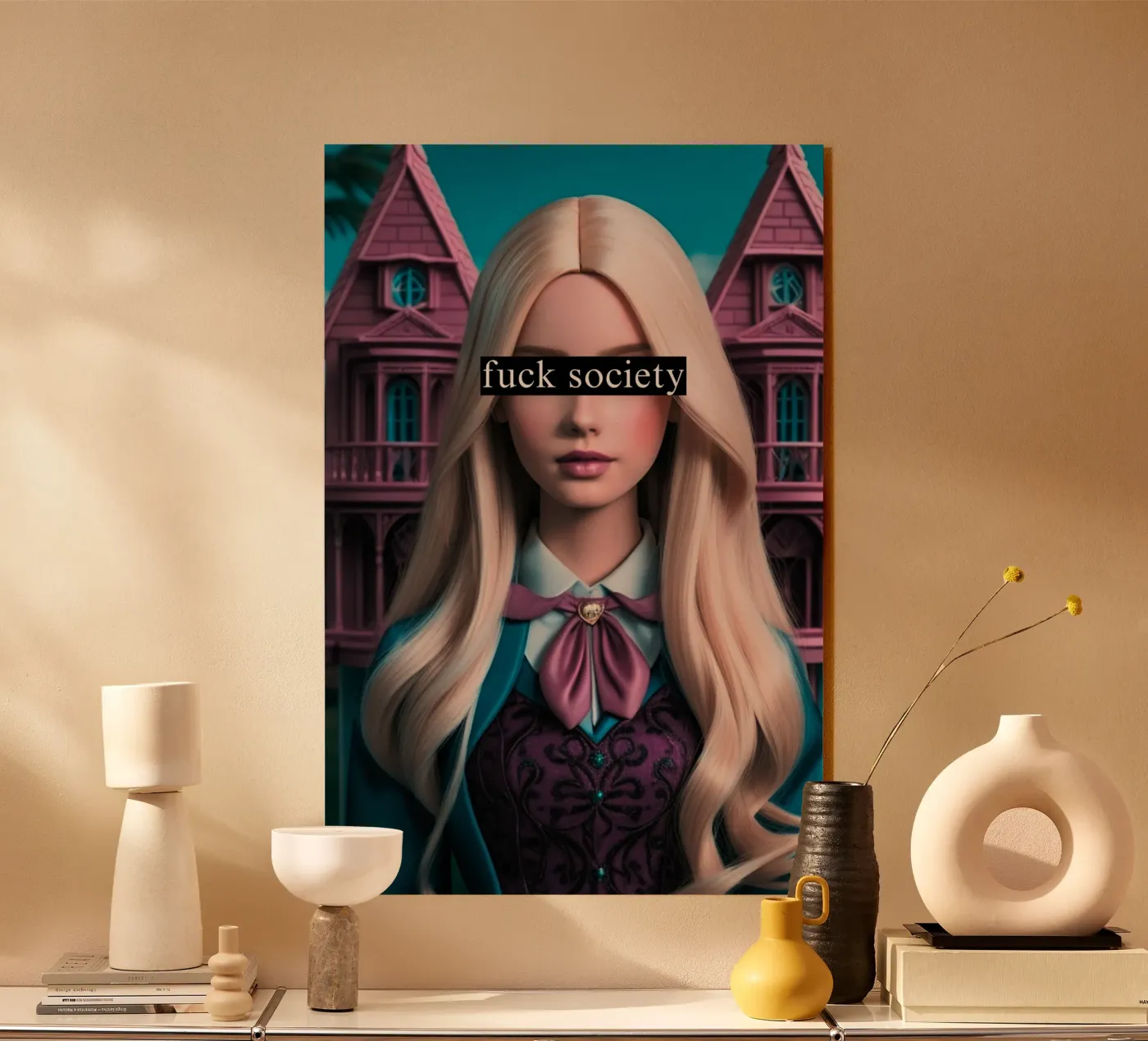 f**k society acryl van ArtDesign by KBK