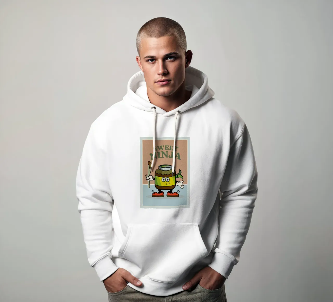Sweet Ninja felpa con cappuccio da lazydaypaper