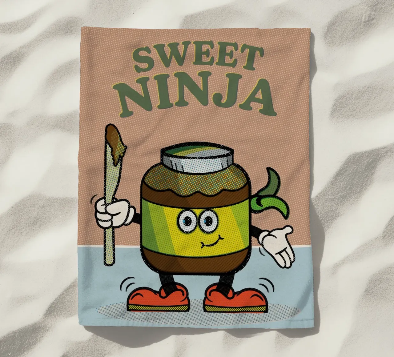 Sweet Ninja telo mare da lazydaypaper