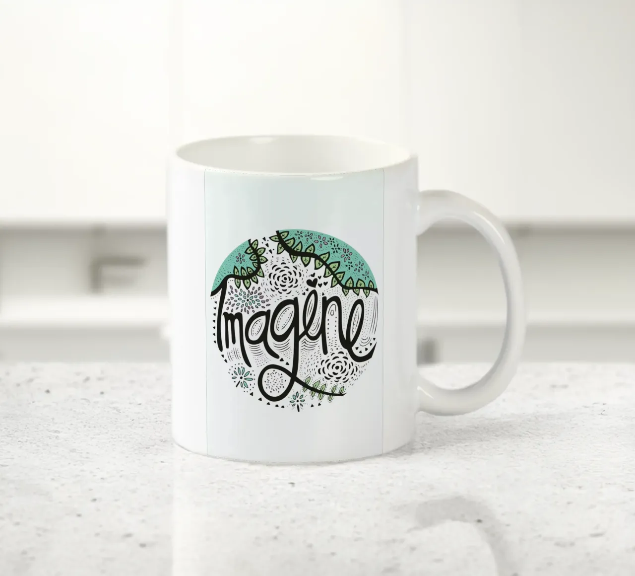 Imagine tazza in ceramica da Pom Graphic Design