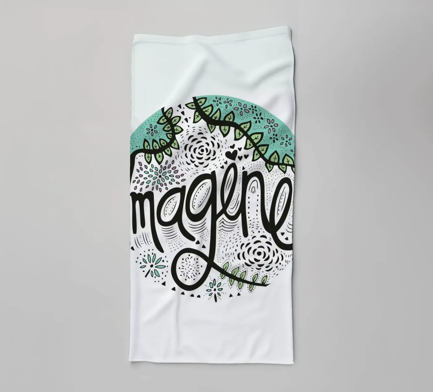 Imagine towel by Pom Graphic Design