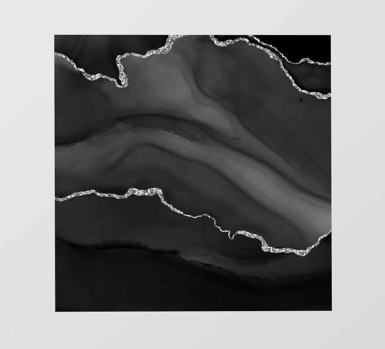 Texture Agate noire et argentée 01 film rétro-éclairé de Gemstone Textures