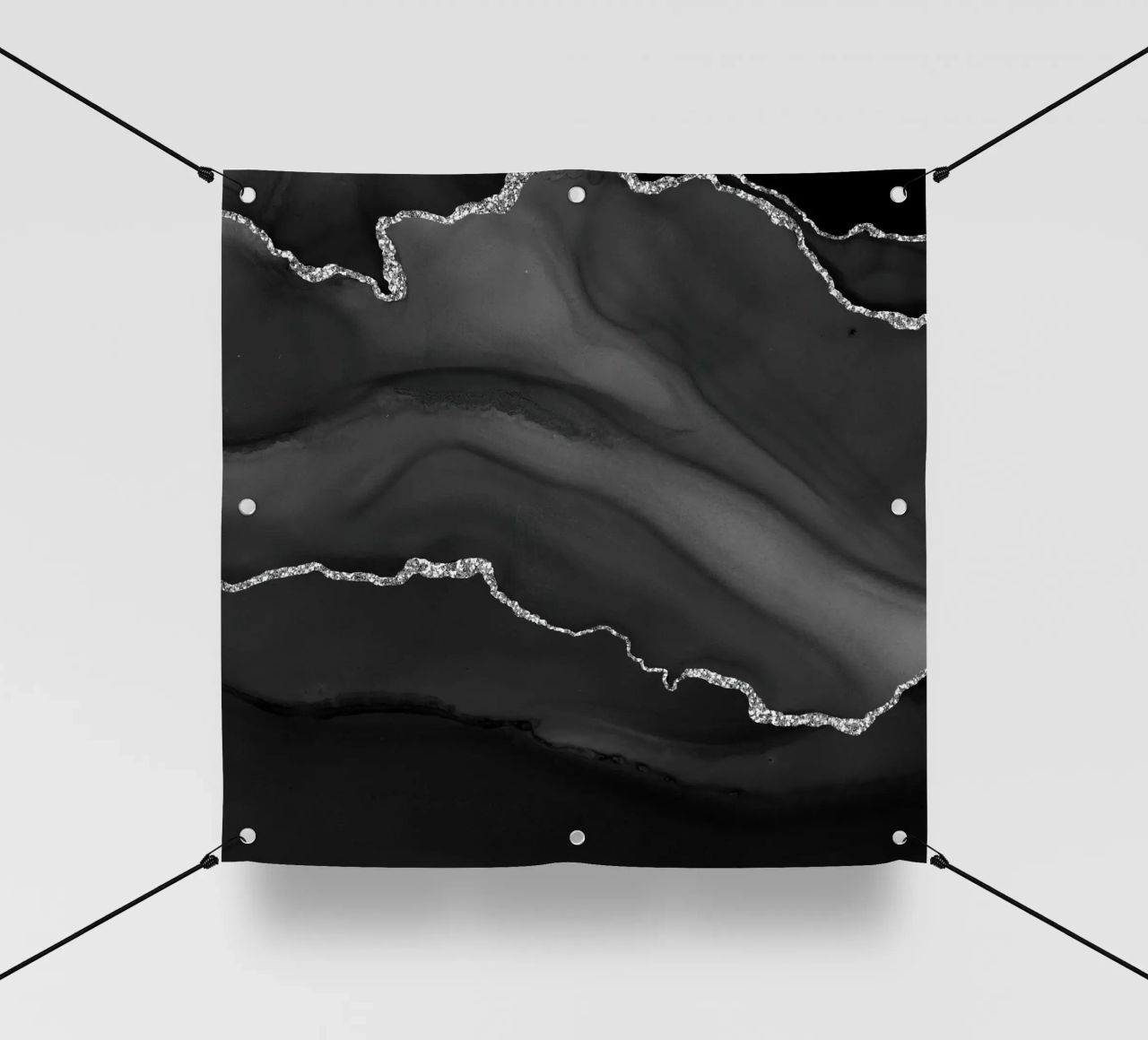 Agata nera e argento Texture 01 telo in pvc da Gemstone Textures