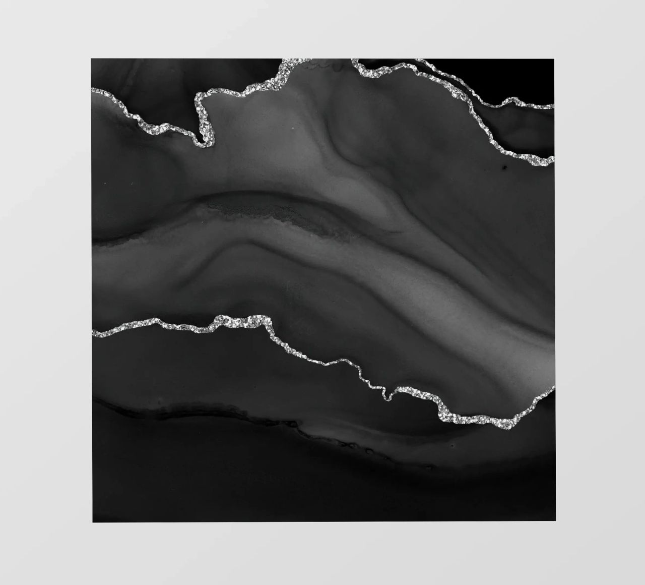 Agata nera e argento Texture 01 telo in pvc da Gemstone Textures