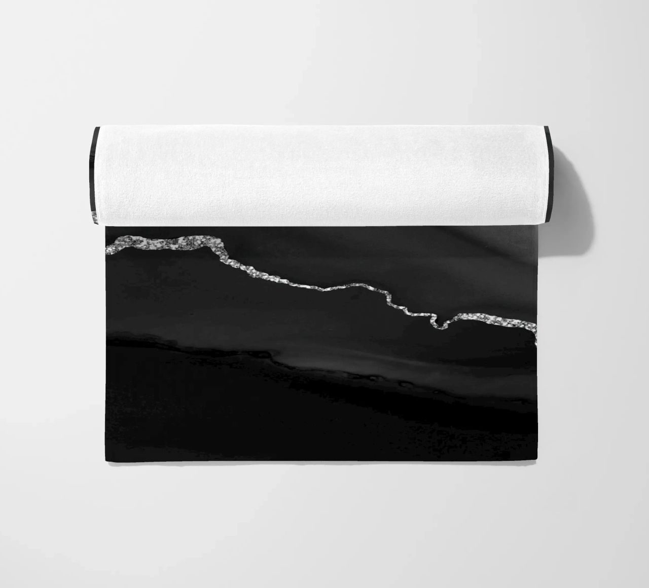Agata nera e argento Texture 01 telo mare da Gemstone Textures