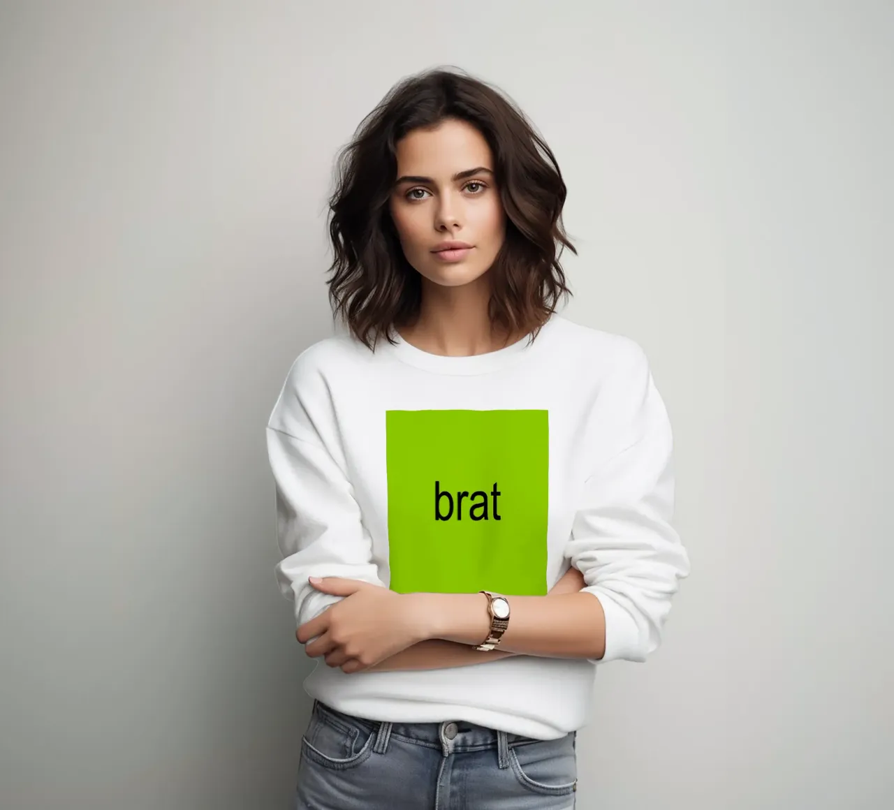 Brat Charli XCX felpa da Attaboy Dsgn