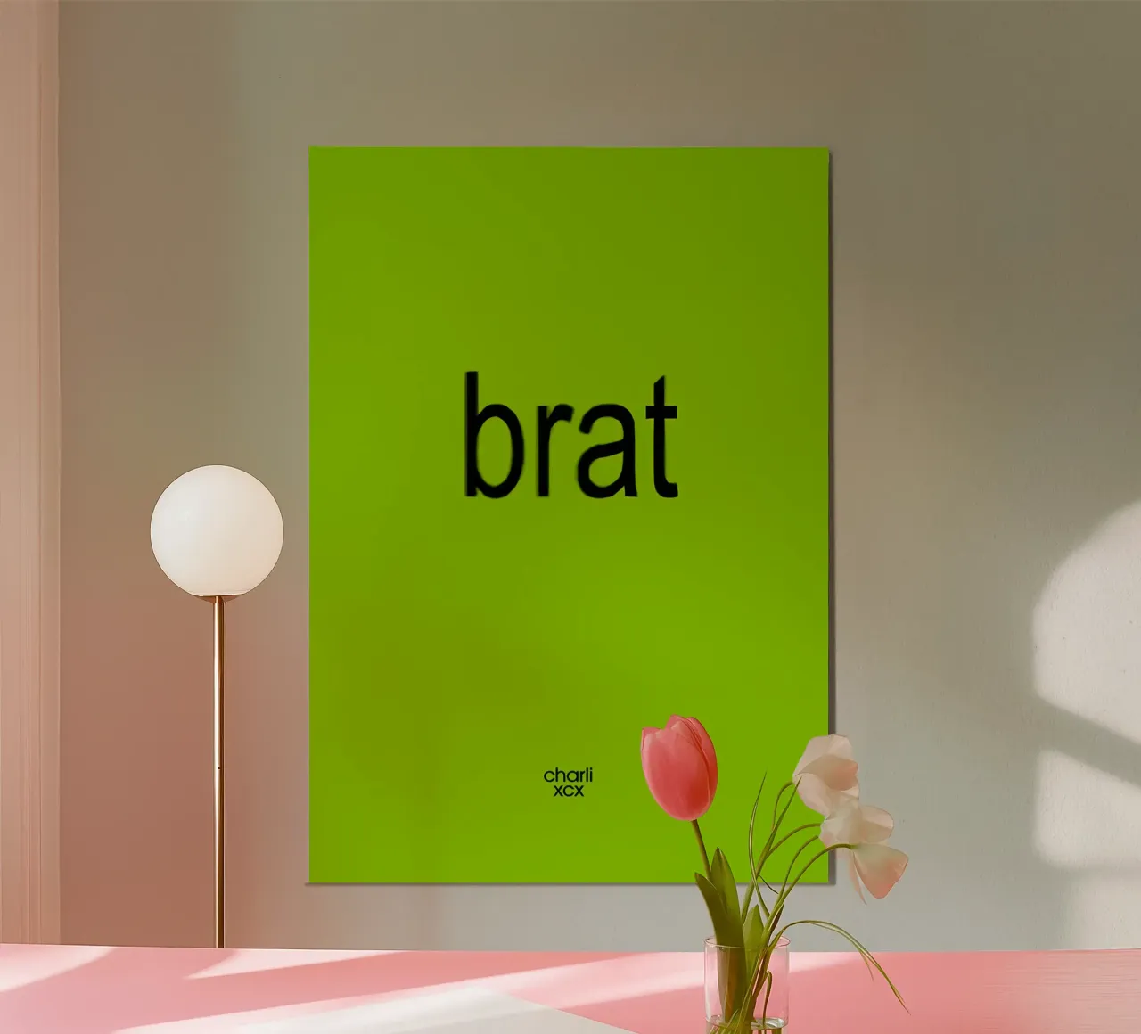 Brat Charli XCX poster con telaio in plastica da Attaboy Dsgn