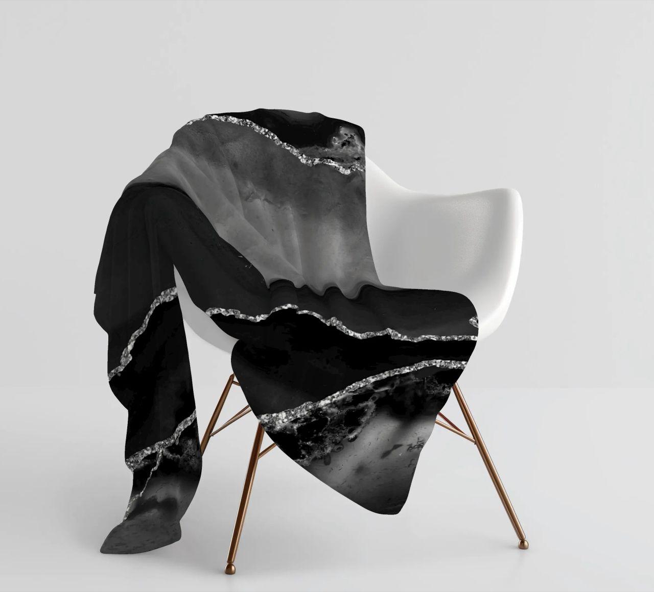 Agata nera e argento Texture 02 coperta in pile da Gemstone Textures